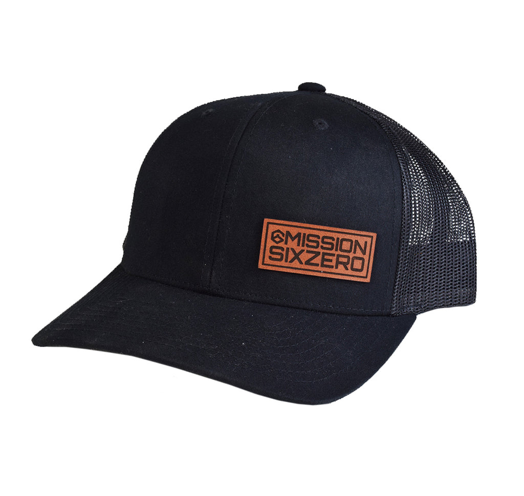 M60 Stacked Offset Leather Patch SnapBack – Mission Six Zero