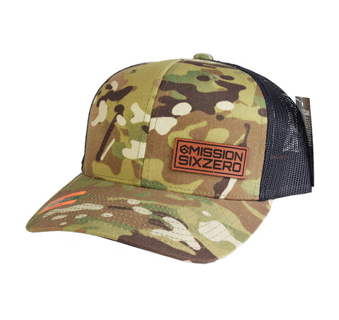 M60 Stacked Offset Leather Patch SnapBack